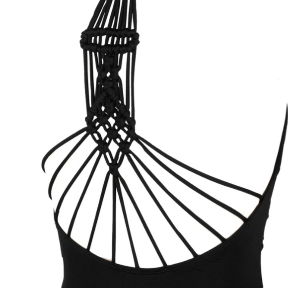 Hilor Women's Shirred Halter One Piece Swimsuit - Picture 3 of 7